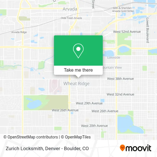 Zurich Locksmith map