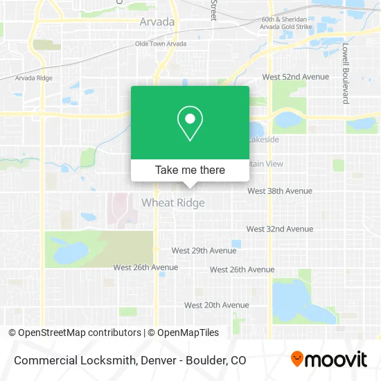 Mapa de Commercial Locksmith