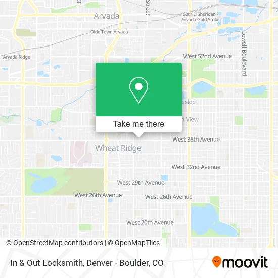 Mapa de In & Out Locksmith