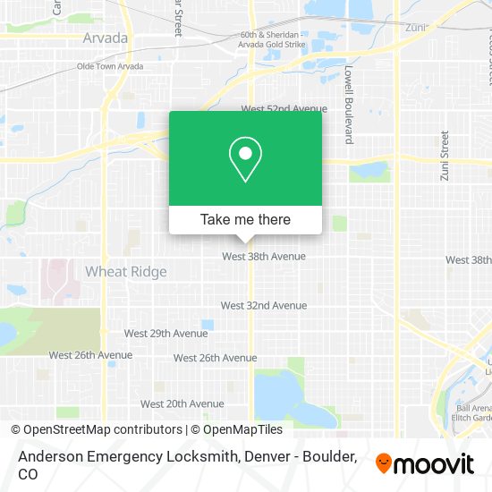 Mapa de Anderson Emergency Locksmith