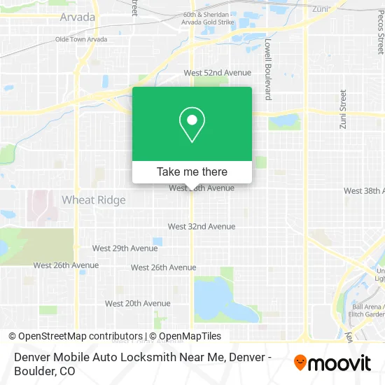 Denver Mobile Auto Locksmith Near Me map