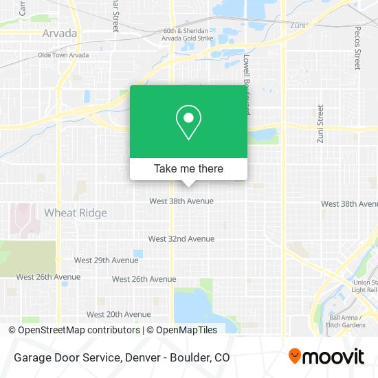 Mapa de Garage Door Service