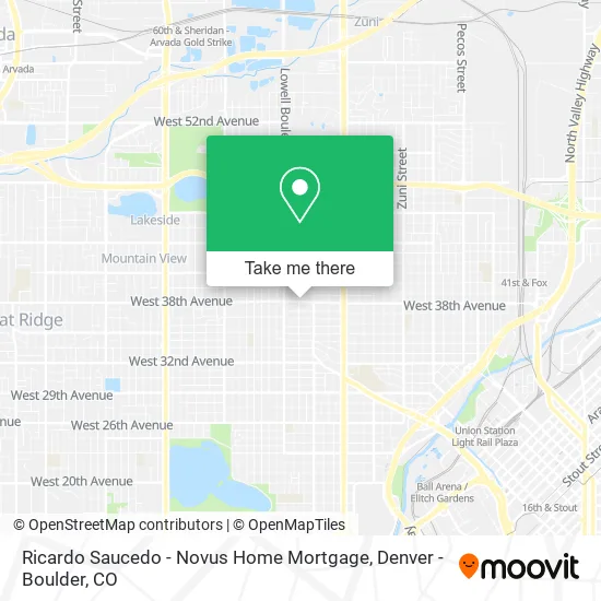 Ricardo Saucedo - Novus Home Mortgage map