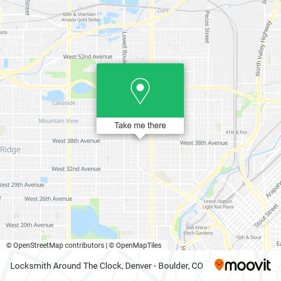 Locksmith Around The Clock map