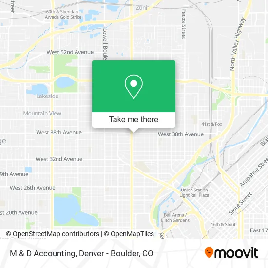 M & D Accounting map