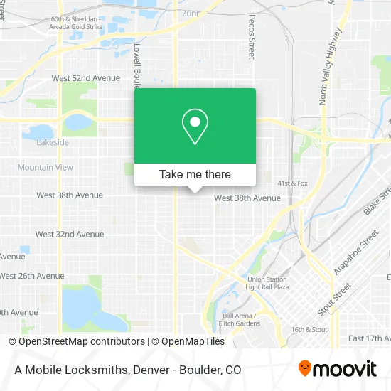 A Mobile Locksmiths map