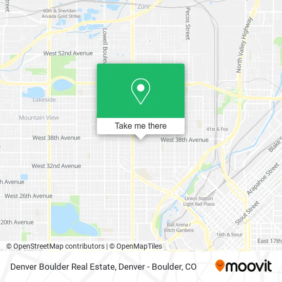 Denver Boulder Real Estate map