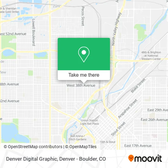 Denver Digital Graphic map