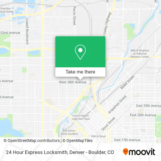 24 Hour Express Locksmith map