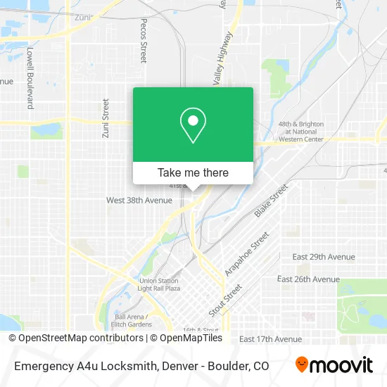 Mapa de Emergency A4u Locksmith