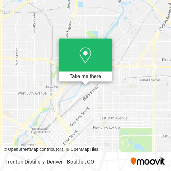 Ironton Distillery map