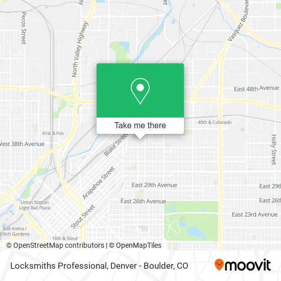 Locksmiths Professional map