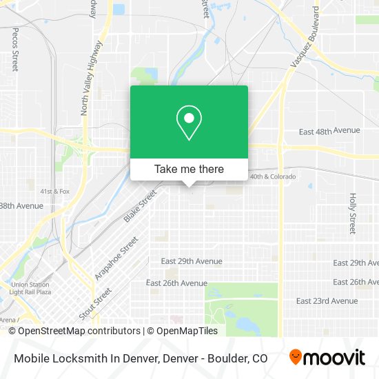 Mapa de Mobile Locksmith In Denver