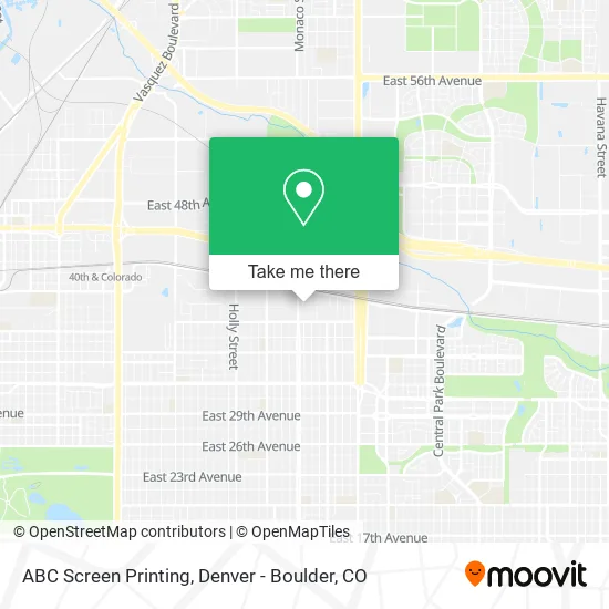 ABC Screen Printing map