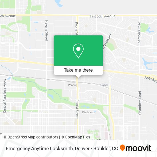 Mapa de Emergency Anytime Locksmith
