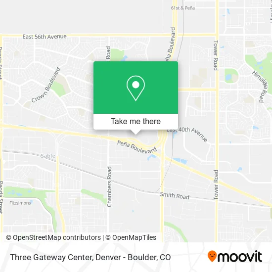 Mapa de Three Gateway Center