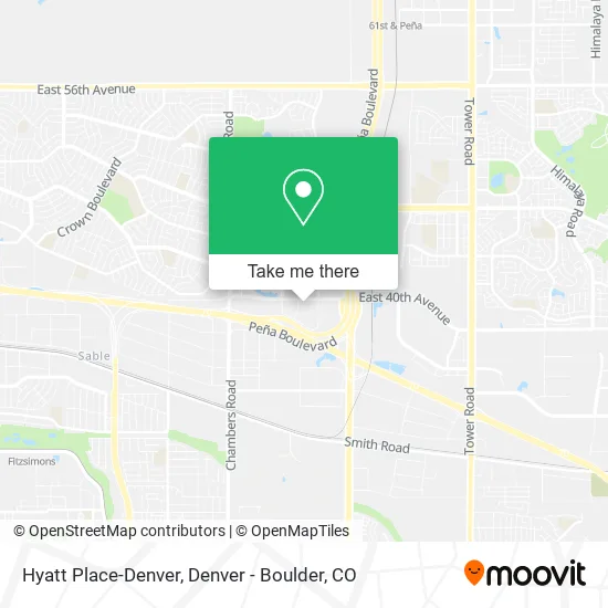 Hyatt Place-Denver map