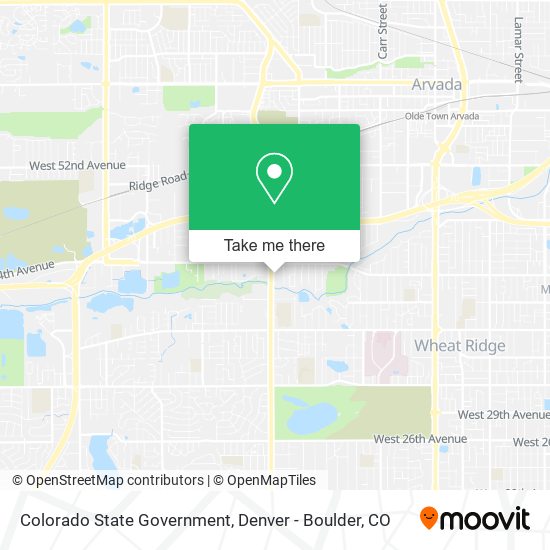 Colorado State Government map