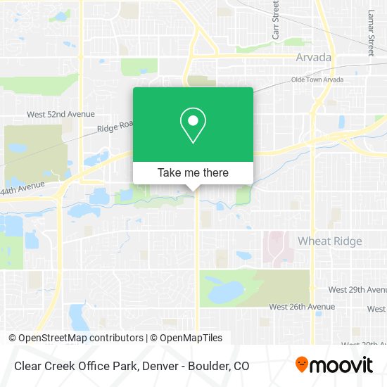 Clear Creek Office Park map