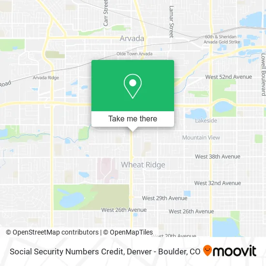 Social Security Numbers Credit map