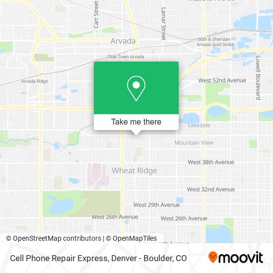 Mapa de Cell Phone Repair Express