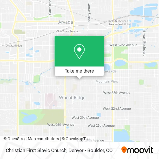 Christian First Slavic Church map