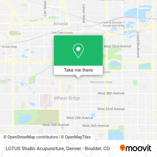 LOTUS Studio Acupuncture map