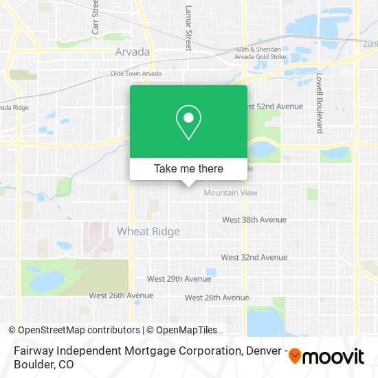 Mapa de Fairway Independent Mortgage Corporation