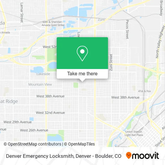 Denver Emergency Locksmith map