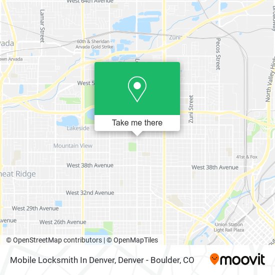 Mapa de Mobile Locksmith In Denver