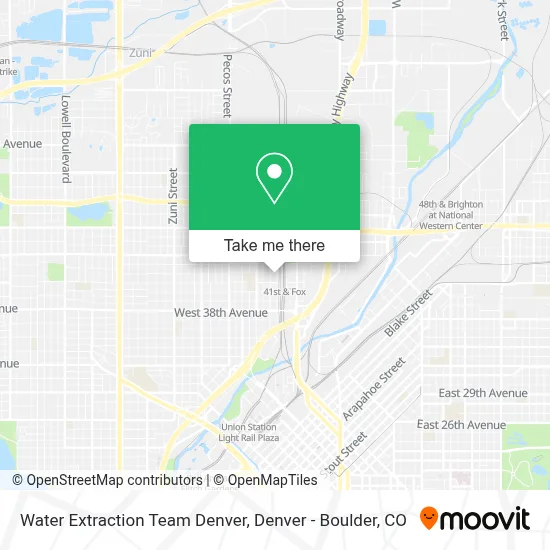 Water Extraction Team Denver map