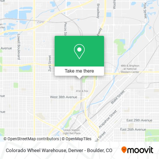 Colorado Wheel Warehouse map
