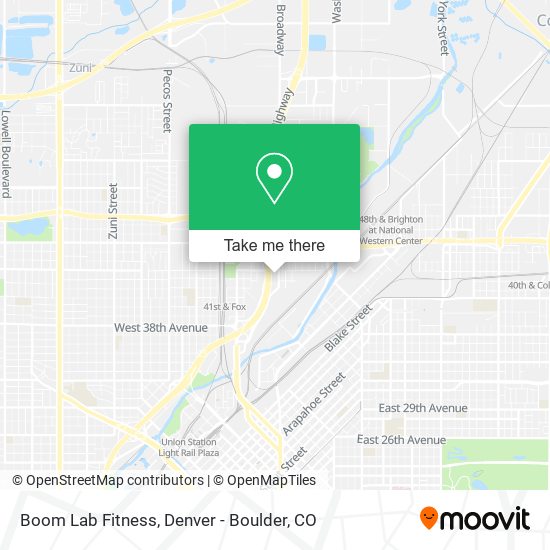 Boom Lab Fitness map