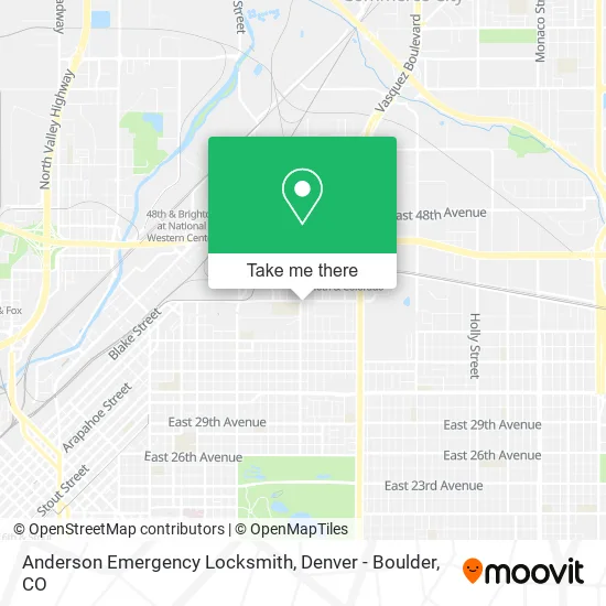 Anderson Emergency Locksmith map