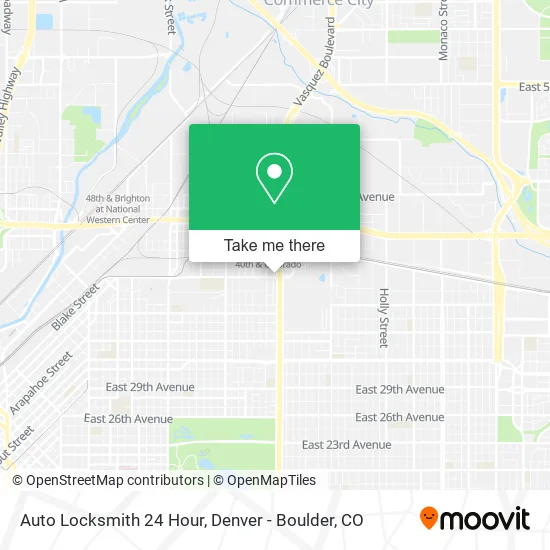 Auto Locksmith 24 Hour map