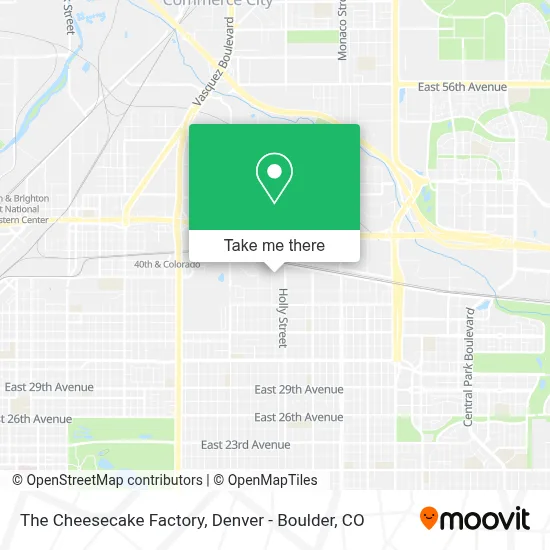 The Cheesecake Factory map