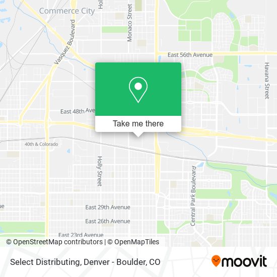 Select Distributing map