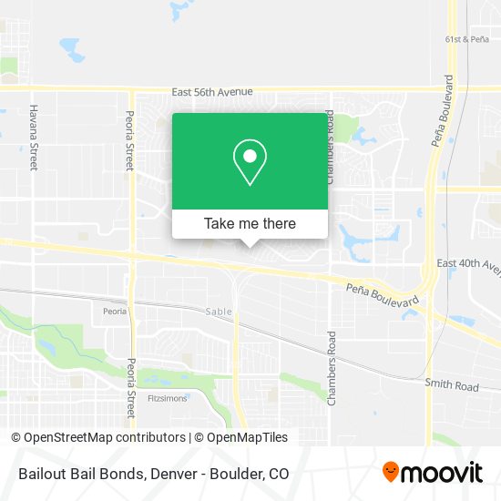 Mapa de Bailout Bail Bonds