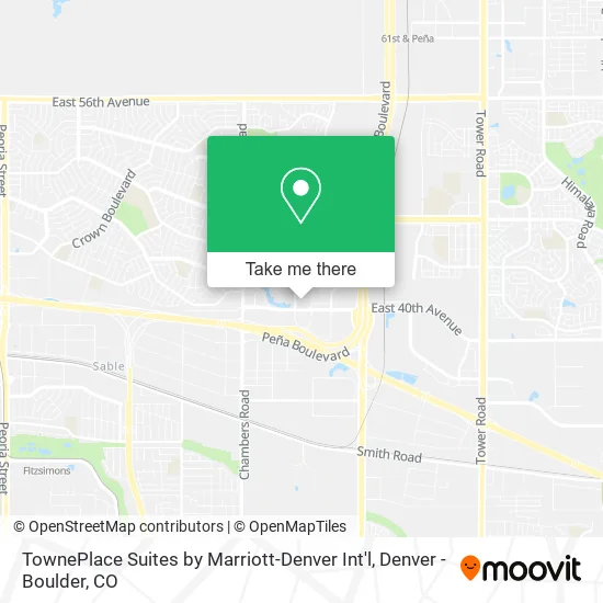 TownePlace Suites by Marriott-Denver Int'l map