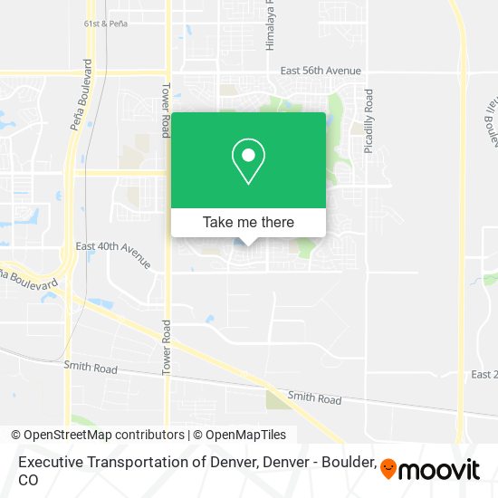 Mapa de Executive Transportation of Denver