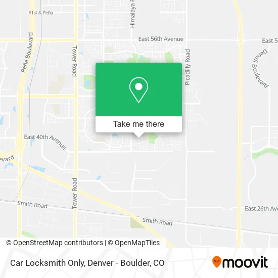 Car Locksmith Only map