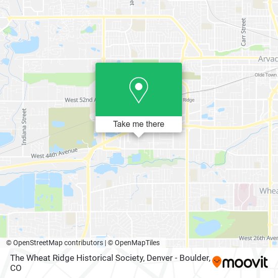 Mapa de The Wheat Ridge Historical Society