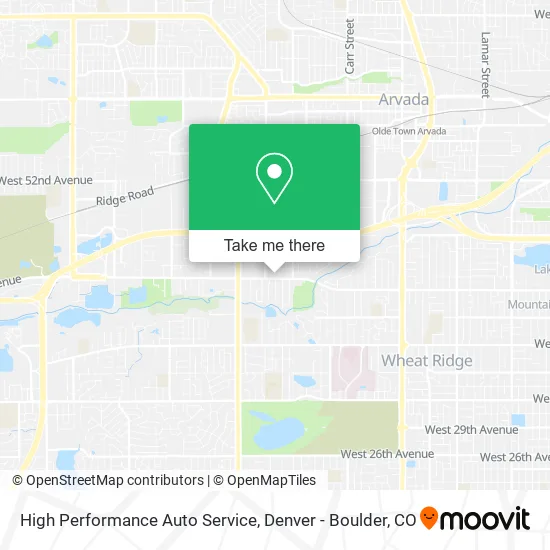 High Performance Auto Service map