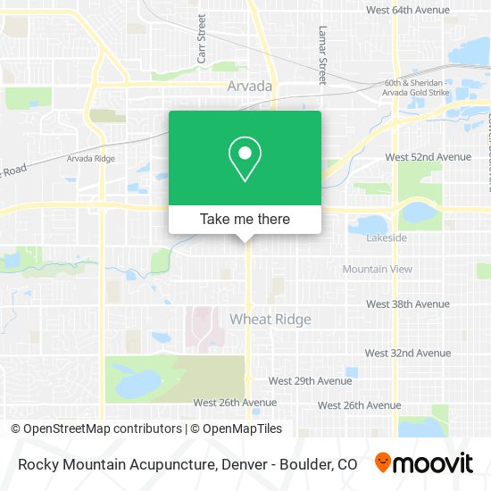 Mapa de Rocky Mountain Acupuncture