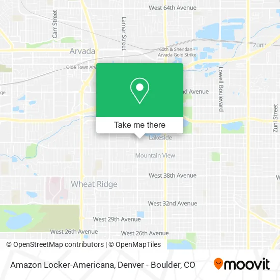 Amazon Locker-Americana map