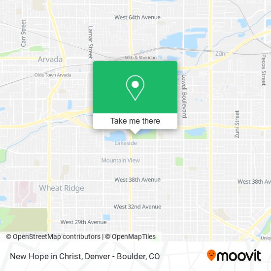 New Hope in Christ map