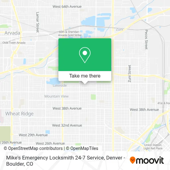 Mike's Emergency Locksmith 24-7 Service map