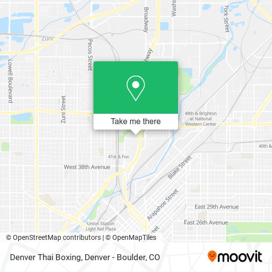 Denver Thai Boxing map