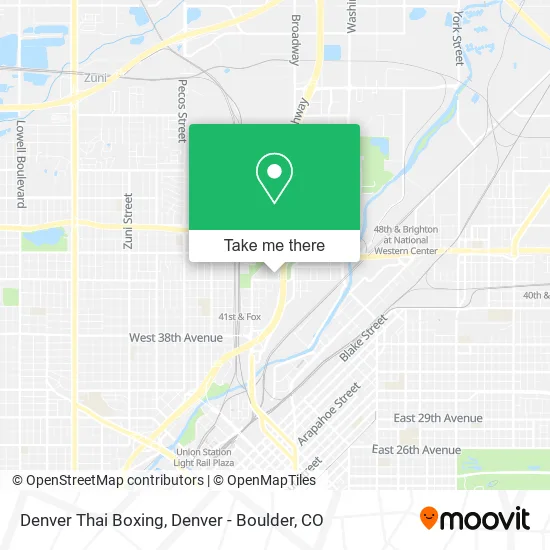 Mapa de Denver Thai Boxing