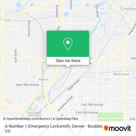 A Number 1 Emergency Locksmith map
